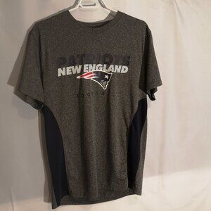 NFL Team Apparel Men's Size Large Dark Grey New England Patriots T-shirt
